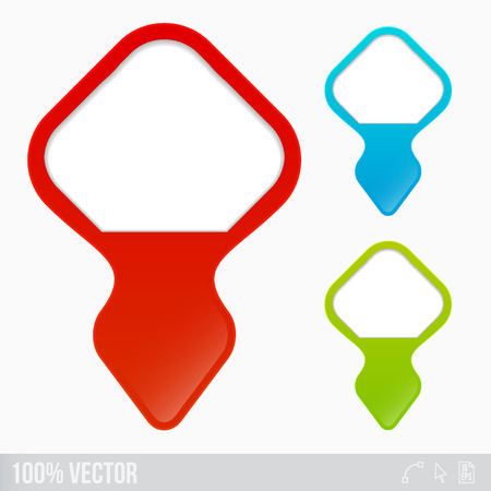 Rounded Square Web pointersのイラスト素材