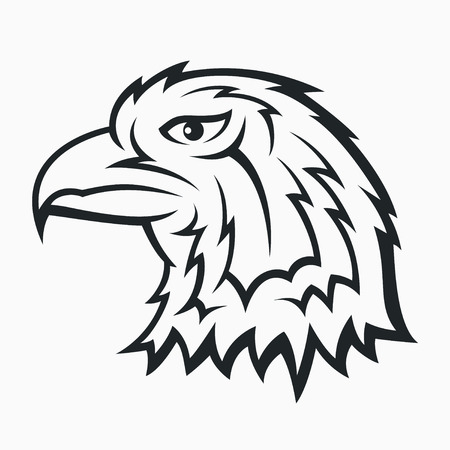 Eagle head symbol - tattoo designのイラスト素材