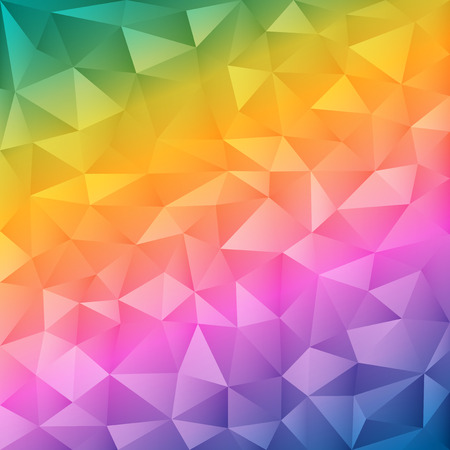 Abstract triangle background with rainbow gradientのイラスト素材