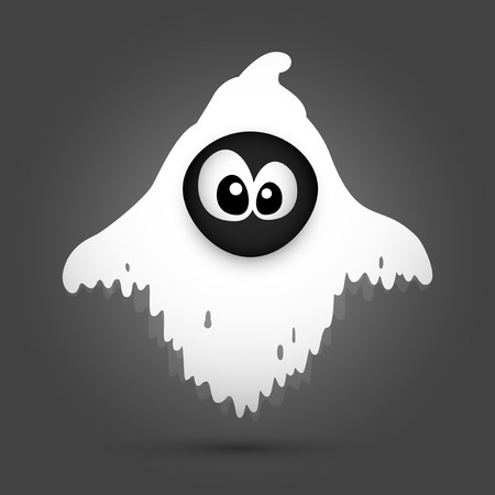 Halloween ghost cartoonのイラスト素材