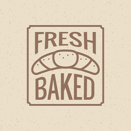 Fresh baked - bakery symbolのイラスト素材
