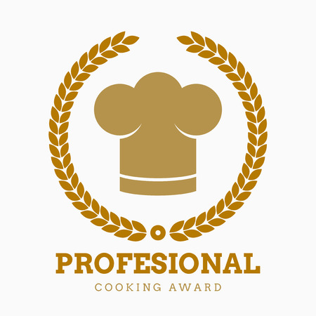 Gold Cooking awardのイラスト素材