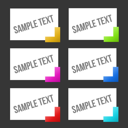 Text tags with abstract arrowのイラスト素材