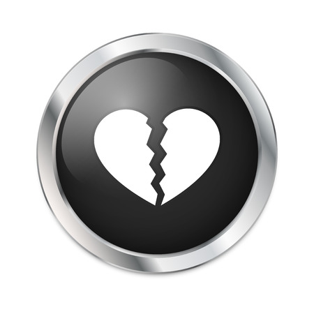 Broken Heart buttonのイラスト素材