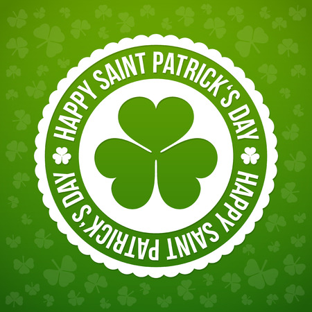 Saint Patrick's day design - Shamrock emblemのイラスト素材