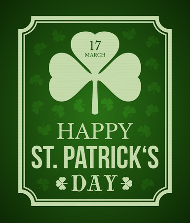 Saint Patrick's day - typographic designのイラスト素材