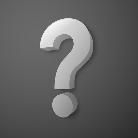 Gray Question Markのイラスト素材