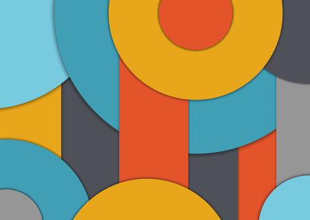Modern design background, abstract shapes with shadows, vector illustrationのイラスト素材