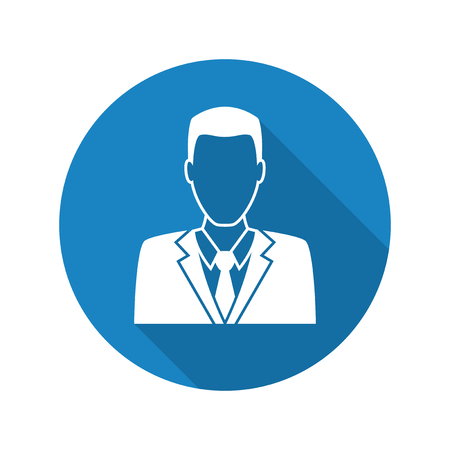 Man in business suit icon, vector symbolのイラスト素材