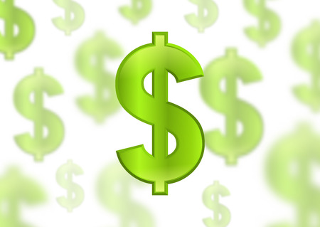 Dollar signs, green color, vector illustration graphicのイラスト素材