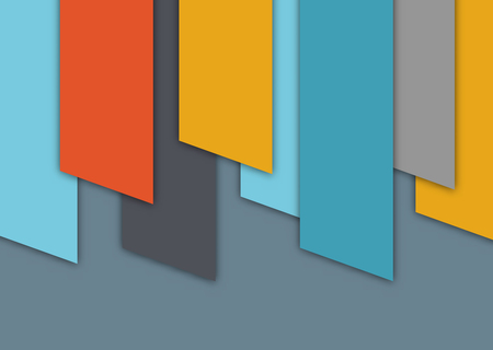 Modern design background, abstract shapes with shadows, vector illustrationのイラスト素材