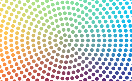 Abstract background - Colorful halftone vector texture - Rainbow circlesのイラスト素材