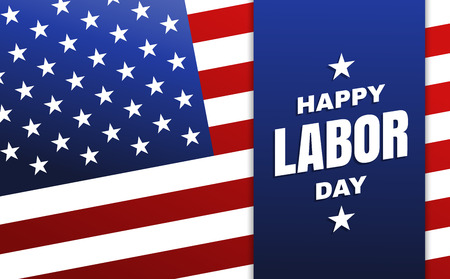Labor day, Holiday in United States celebrated on first monday in September, vector illustrationのイラスト素材