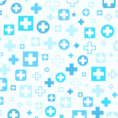 Medical background, Blue crosses, vector illustration designのイラスト素材