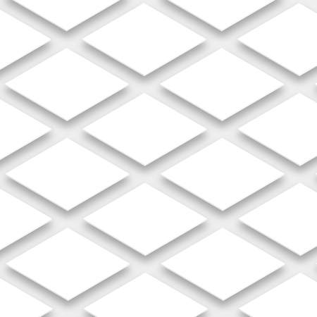 White empty Squares, cards mockup. vector illustrationのイラスト素材