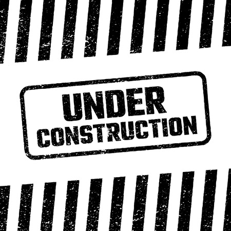 Under construction design, website development concept, vector illustration