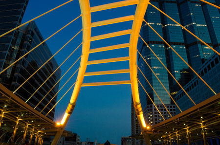 Skywalk high angleのeditorial素材