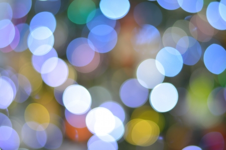 variety colors bokeh from christmas treeの写真素材
