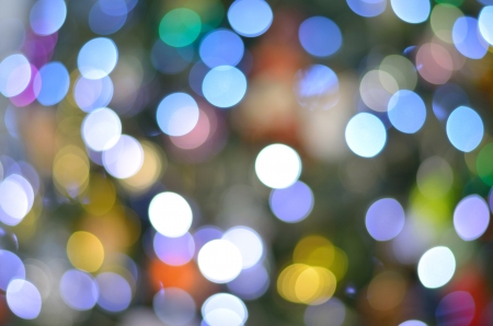 variety colors bokeh from christmas treeの写真素材