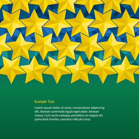 yellow stars design background with example textのイラスト素材