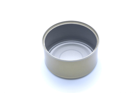 tin can on white background