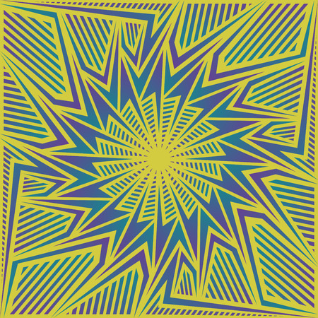 abstract modern green and purple gradient pattern on yellowのイラスト素材