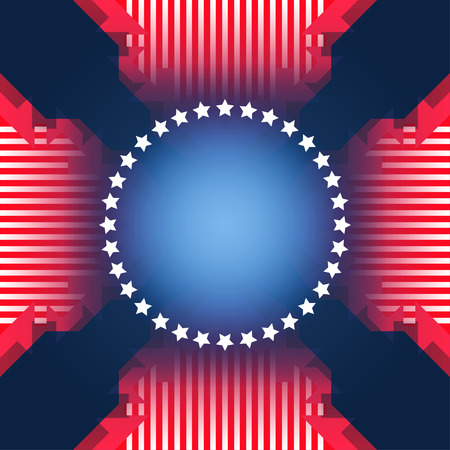 vector american independence day with empty area for textのイラスト素材
