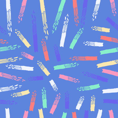 Abstract stripe painting pastel style seamless patternのイラスト素材