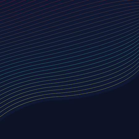Abstract colorful wave lines network background.のイラスト素材