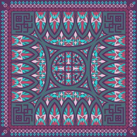 abstract modern chinese style pattern designのイラスト素材