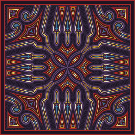 abstract modern elegant contemporary pattern on dark violetのイラスト素材