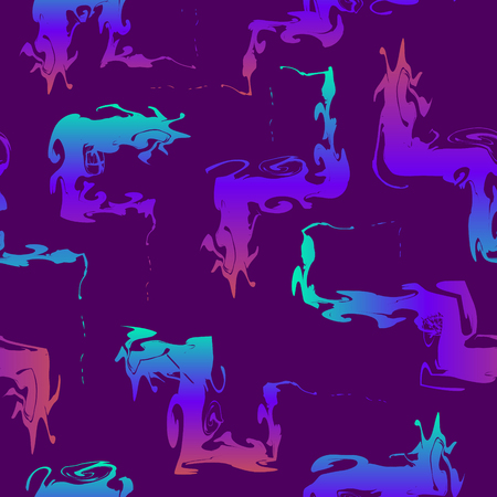 Abstract painting colors style seamless pattern.のイラスト素材