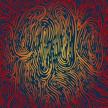 Abstract red and yellow spiral pattern background.のイラスト素材