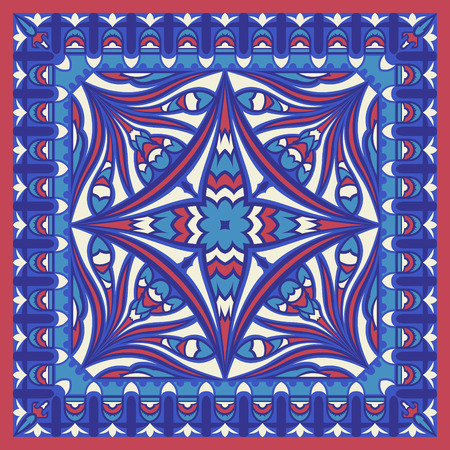 abstract contemporary four colors style patternのイラスト素材