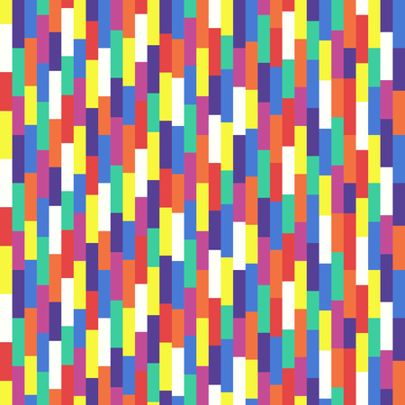 multicolor rectangles shuffle seamless patternのイラスト素材