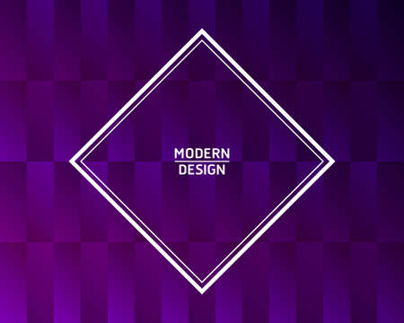 vector multi switching rectangles on violet gradient with square frame background for brochure banner or publicationのイラスト素材