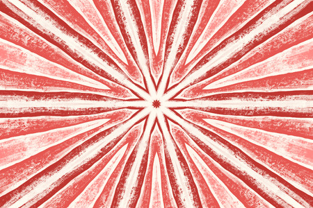 digital red and white wave symmetrical art radius painting backgroundの写真素材