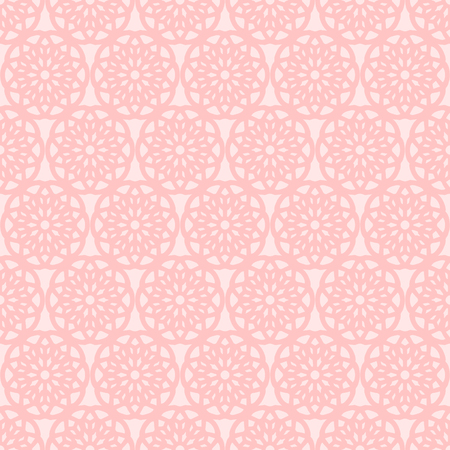 pink vintage lace doily floral seamless patternのイラスト素材