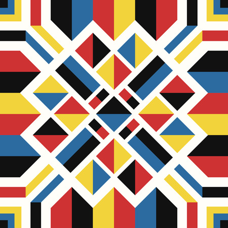 modern contemporary native geometric patternのイラスト素材