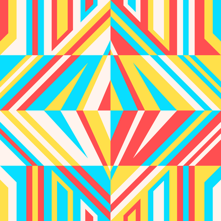 modern contemporary colorful geometric switching patternのイラスト素材