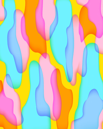 vector modern colorful freeform shape overlap background for brochure banner and publicationのイラスト素材