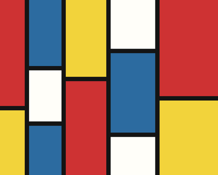 vector modern mondrian art background for brochure banner and publicationのイラスト素材