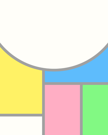 vector pastel modern mondrian art backgroundのイラスト素材