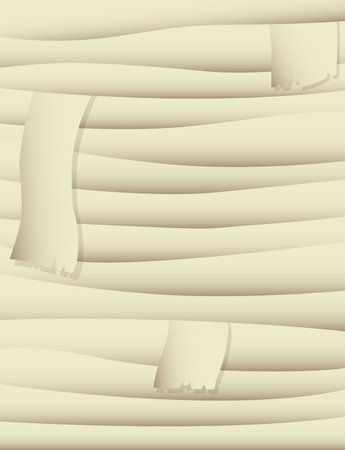 halloween mummy bandages with text space background for brochure banner and publicationのイラスト素材
