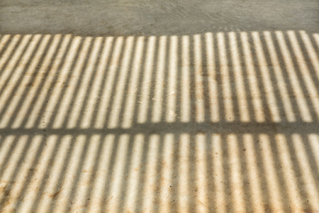 Shadow pattern on cement floorの写真素材