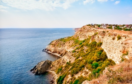 beautiful landscape in Eastern Europe near black seaの写真素材