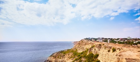 beautiful landscape in Eastern Europe near black seaの写真素材