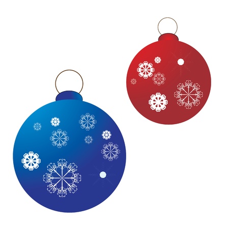 christmas ballsのイラスト素材