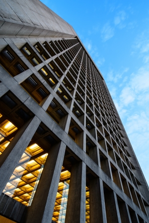 Square shaped design of Skyscraper in Bostonのeditorial素材