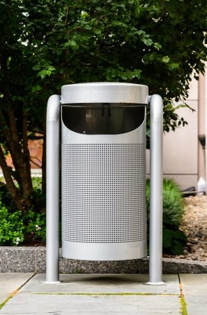 Modern trash binの写真素材